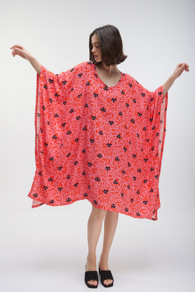 τουνικ print καρδιες onesize plus size